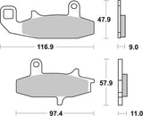 SBS FRICTION - Sinter Front Brake Pads - 626HS-