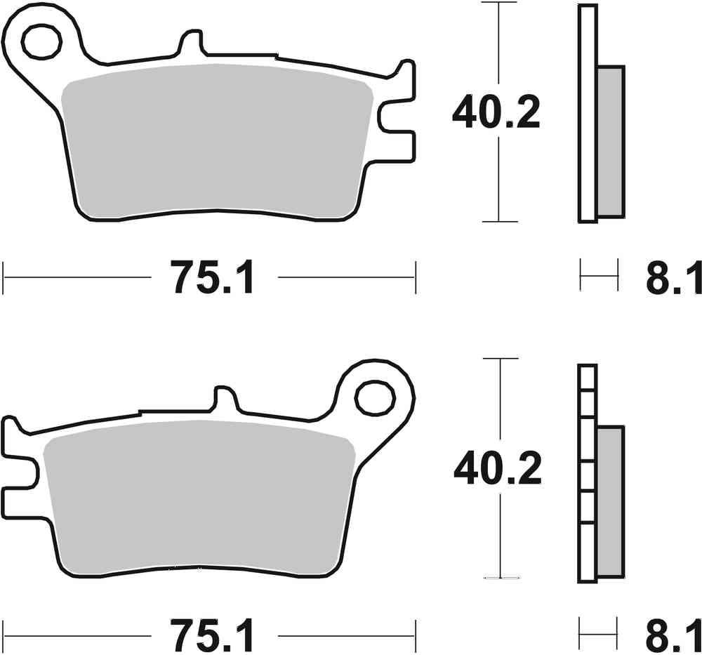 SBS FRICTION - Sinter Off Road Rear Brake Pads - 629SI-