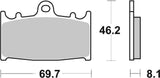 SBS FRICTION - Dual Carbon Front Brake Pads - (Track Use) - 631DC-