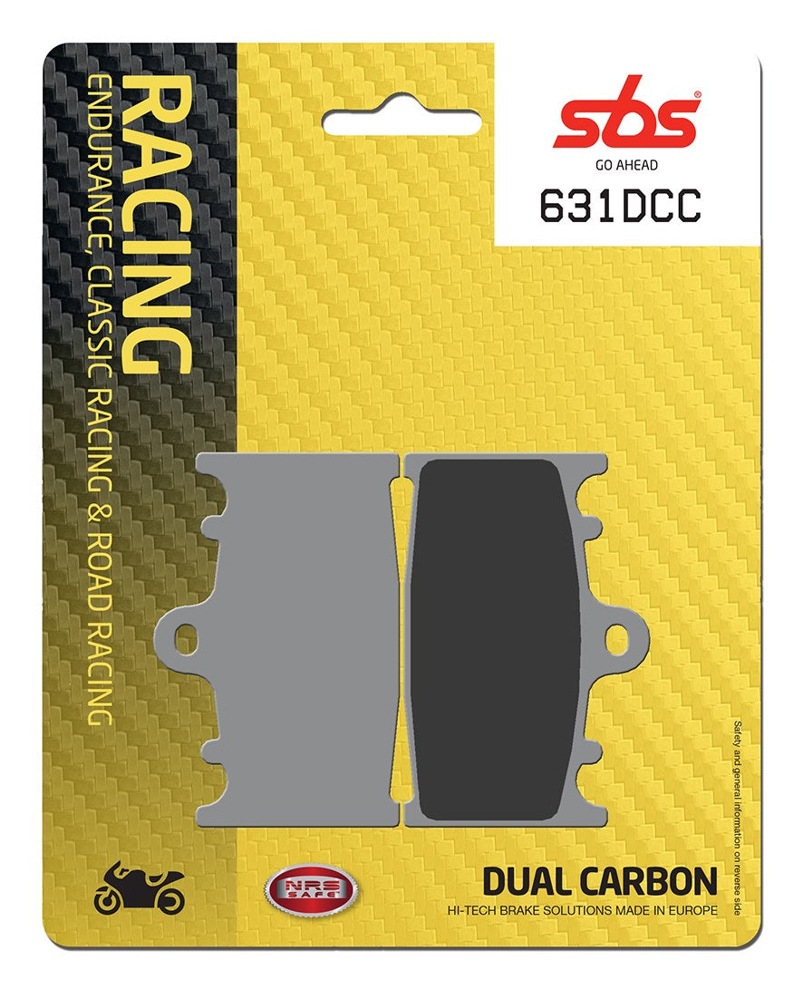 SBS FRICTION - Dual Carbon Classic Front Brake Pads (Track Use) - 631DCC-