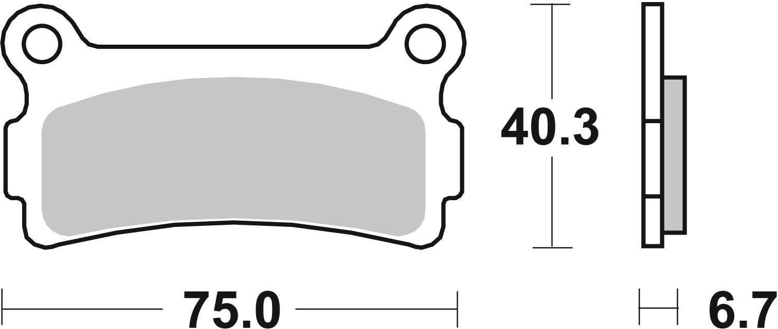 SBS FRICTION - Ceramic Rear Brake Pads - 636HF-