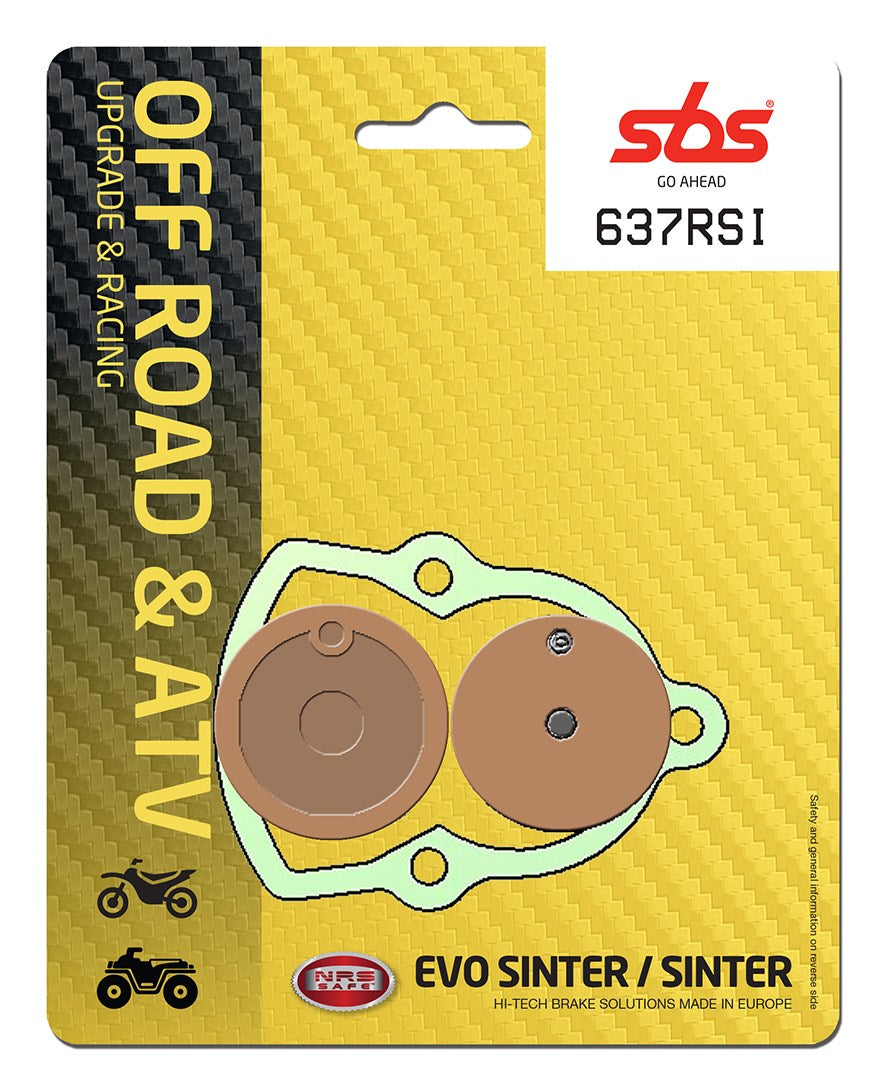 SBS FRICTION - Racing Sinter Off Road Rear Brake Pads - 637RSI-