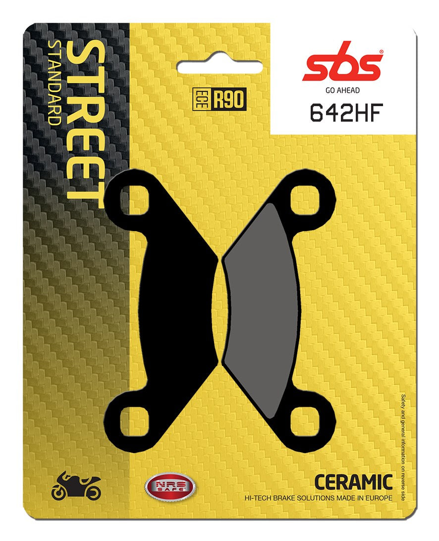 SBS FRICTION - Ceramic Front / Rear Brake Pads - 642HF-