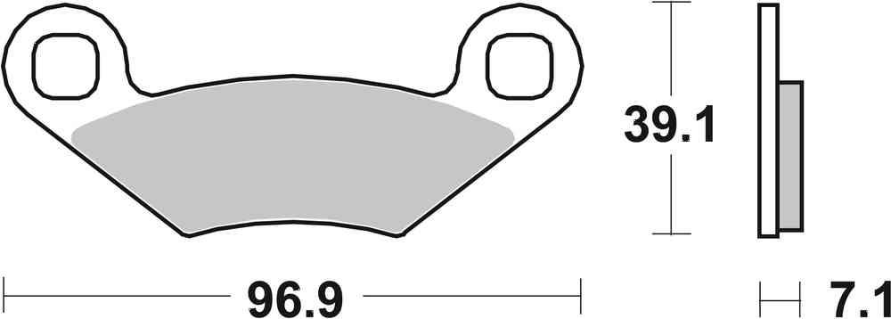 SBS FRICTION - Sinter Front / Rear Off Road Brake Pads - 642SI-