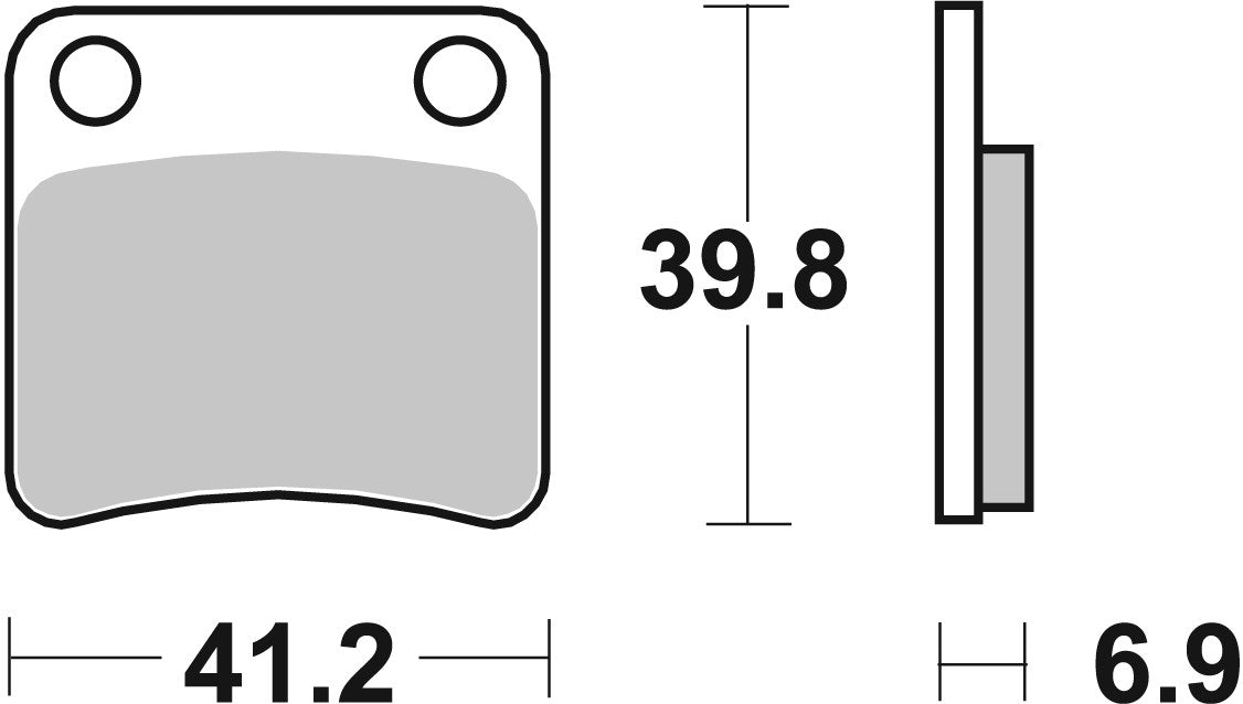 SBS FRICTION - Ceramic Front / Rear Brake Pads - 643HF-