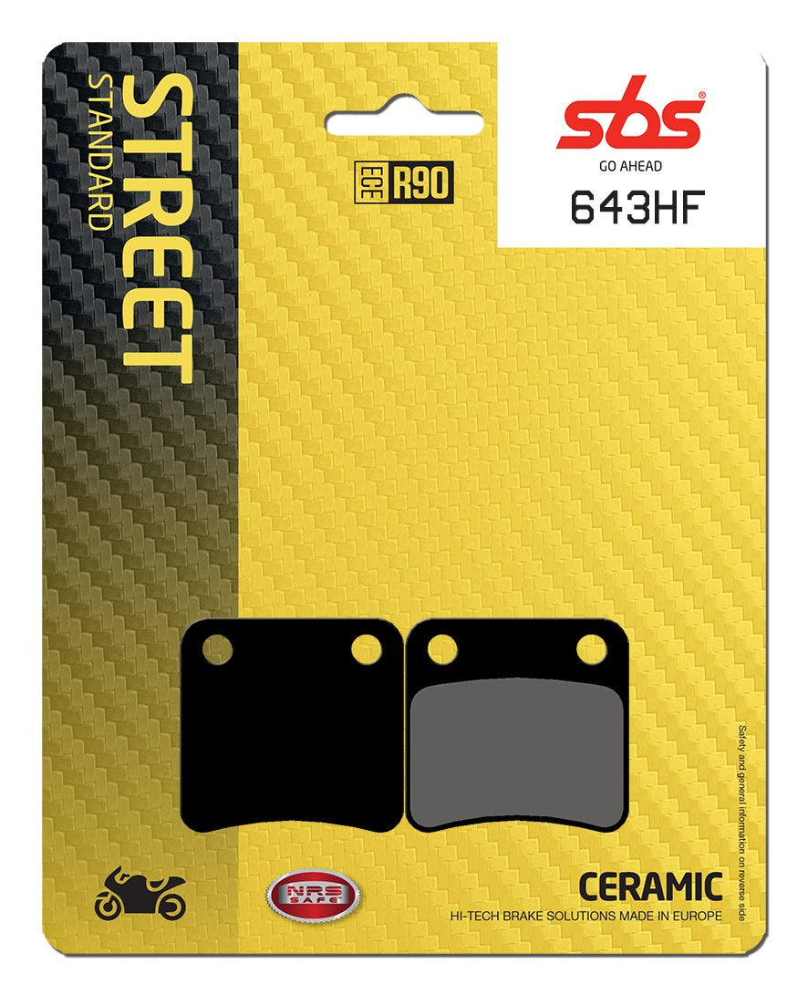 SBS FRICTION - Ceramic Front / Rear Brake Pads - 643HF-