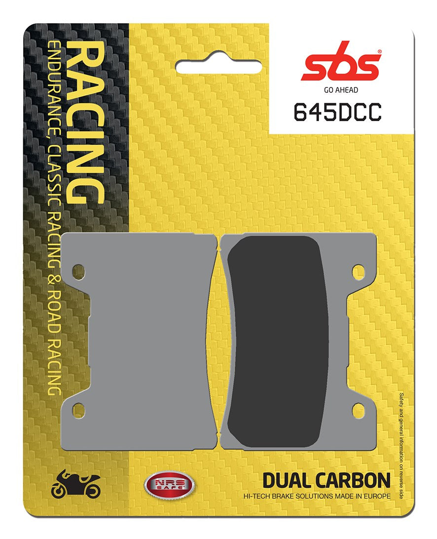 SBS FRICTION - Dual Carbon Classic Front Brake Pads (Track Use) - 645DCC-