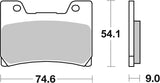 SBS FRICTION - Ceramic Front Brake Pads - 645HF-