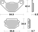 SBS FRICTION - Ceramic Rear Brake Pads (SBS 113) - 651HF-