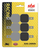 SBS FRICTION - Dual Carbon Front Brake Pads - (Track Use) - 656DC-