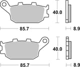 SBS FRICTION - Ceramic Rear Brake Pads (SBS 162) - 657HF-