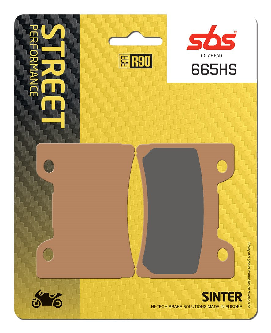 SBS FRICTION - Sinter Front Brake Pads - 665HS-