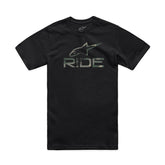 RIDE 4.0 CAMO CSF TEE BLACK (0010)