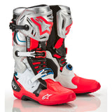 TECH 10 (MY20) BOOTS BLACK-WHITE-SILVER-FLURORED (1283 - LE VISION)