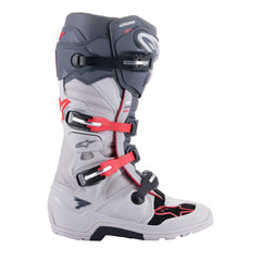 TECH 7 ENDURO LIGHT GRAY-DARK GRAY-BRIGHT RED (9204)