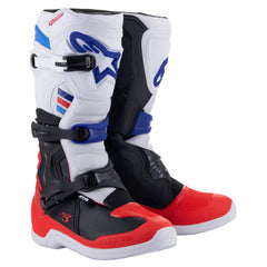 Alpinestars TECH 3 BOOTS WHITE-BRIGHT RED-DARK BLUE (2307)