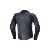 GP PLUS R V4 RIDEKNIT LEATHER JACKET BLACK BLACK (1100)