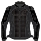 FASTER V3 AIR LEATHER JACKET BLACK BLACK (1100)