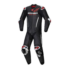 GPR7 1PC Leather Suit Black White Red Fluro (1231)