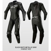 WOMENS GP PLUS 1PCE SUIT BLACK WHITE METALLIC GRAY (1022)