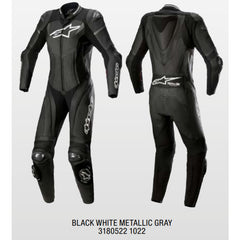 Womens GP Plus 1pce Suit Black White Metallic Gray (1022)