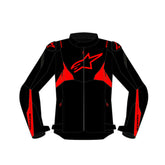 T JAWS V4 WP JACKET BLACK RED FLURO (1030)