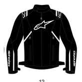 T-SPS V2 WP JACKET BLACK WHITE (0012)