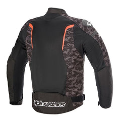 T GP Plus R V3 Air JKT Black Camo Red-Fluro (0994)