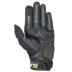 Halo Leather Gloves Forest-Green Black Fluro-Yellow (6085)