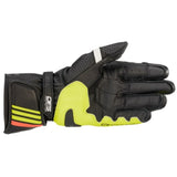 GP PLUS R2 LEATHER GLOVE BLACK FLURO-YELLOW FLURO-RED (1538)