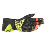 GP TECH V2 GLOVES BLACK FLURO-YELLOW FLURO-RED (1503)