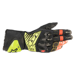 GP Tech V2 Gloves Black Fluro-Yellow Fluro-Red (1503)