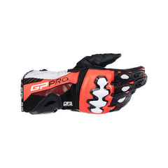GP Pro R4 Gloves Black Fluro-Red White (1321)