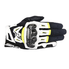 SMX 2 AIR CARBON v2 GLOVE | BLACK WHITE FLURO YELLOW 64