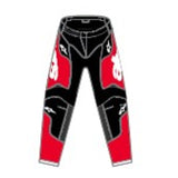 2025 KIDS RACER VEIL PANTS BLACK BRIGHT-RED (1303)