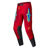 2025 SUPERTECH MAKER PANTS BRIGHT-RED FLURO-YELLOW (3058)