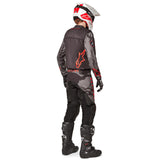2022 RACER TACTICAL PANTS BLACK/GREY CAMO/FLURO RED (1223)