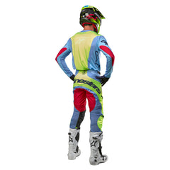 2024 TECHSTAR OCURI PANTS LIGHT BLUE FLUROYELLOW RED BERRY (7064)