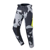 2023 YOUTH RACER TACTICAL PANTS CAST GRAY CAMO YELLOWFLURO (9255)