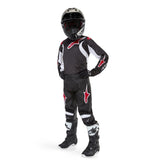 2024 YOUTH RACER LUCENT PANTS BLACK WHITE (0012)