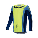 2025 TECHSTAR MELT JERSEY FLURO-YELLOW BLUE (0557)