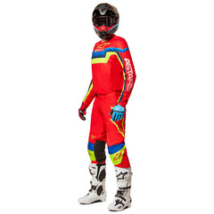 2022 TECHSTAR QUADRO JERSEY RED/YELLOW/FLURO BLUE (3057)