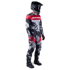 2023 RACER TACTICAL JERSEY CAST GRAY CAMO MARS RED (9228)