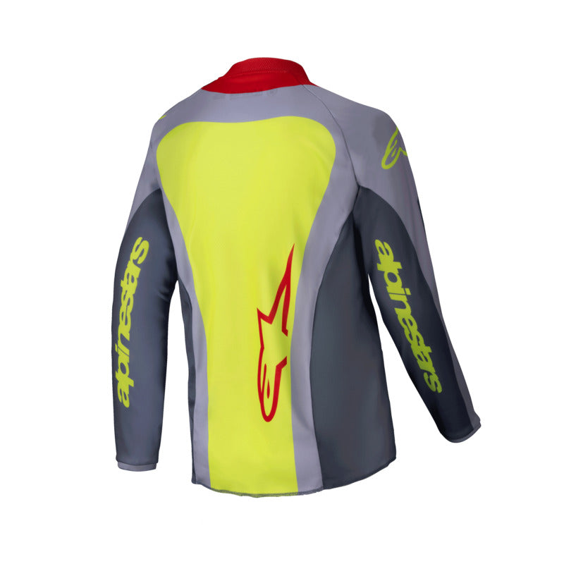 Alpinestars 2025 Youth Racer Melt Jersey Bright-Red Gray (3046