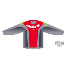 2025 YOUTH RACER MELT JERSEY BRIGHT-RED GRAY (3046