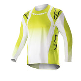 2023 YOUTH RACER PUSH JERSEY FLUROYELLOW WHITE (0552)