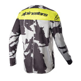 2023 YOUTH RACER TACTICAL JERSEY CAST GRAY CAMO YELLOWFLURO (9255)