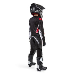 2024 YOUTH RACER LUCENT JERSEY BLACK WHITE (0012)