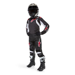 2024 YOUTH RACER LUCENT JERSEY BLACK WHITE (0012)