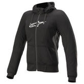 WOMENS CHROME HOODIE BLACK (0010)